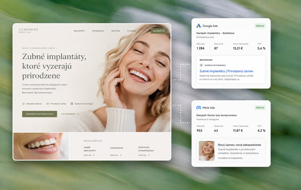 Ukážka: Konverzná landing page